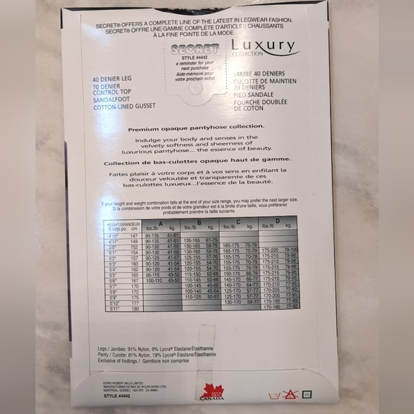 *NEW* 3 Secret Pantyhose, Black (size B, women) - Picture 5 of 5